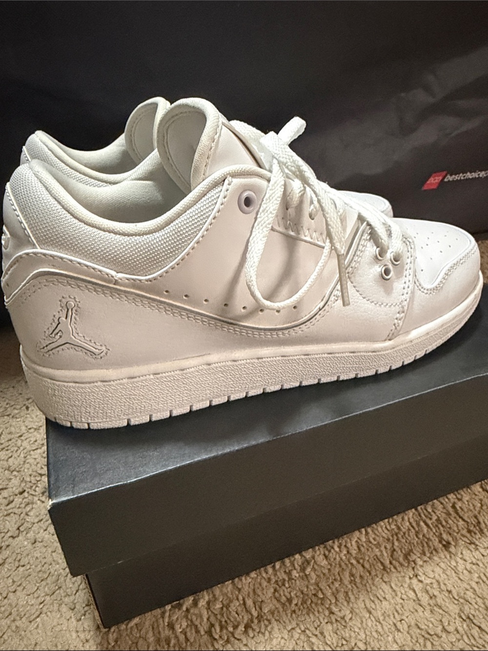 Jordan Kids White Low-Top Sneakers